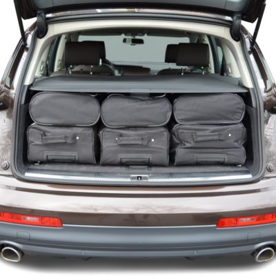 Pack de 6 sacs de voyage sur-mesure pour Audi Q7 (4L) (de 2006 à 2015) - Gamme Classique