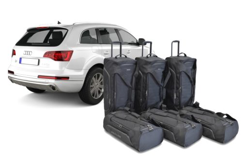 Pack de 6 sacs de voyage sur-mesure pour Audi Q7 (4L) (de 2006 à 2015) - Gamme Pro.Line