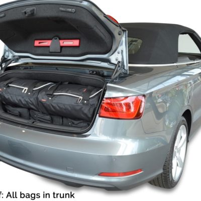 Pack de 6 sacs de voyage sur-mesure pour Audi A3 Cabriolet (8V) (de 2013 à 2020) - Gamme Classique