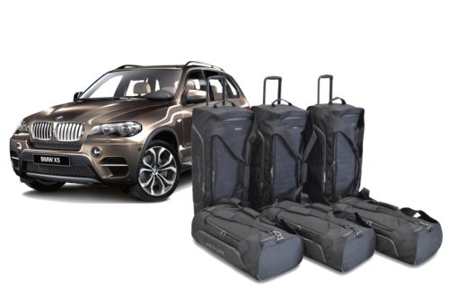 Pack de 6 sacs de voyage sur-mesure pour Bmw X5 (E70) (de 2007 à 2013) - Gamme Pro.Line