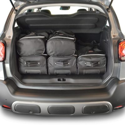 Pack de 6 sacs de voyage sur-mesure pour Citroën C3 Aircross (depuis 2017) - Gamme Classique