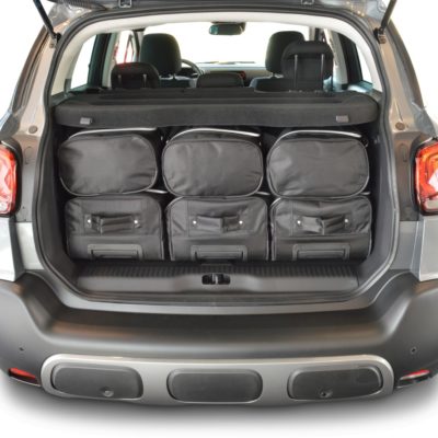 Pack de 6 sacs de voyage sur-mesure pour Citroën C3 Aircross (depuis 2017) - Gamme Classique