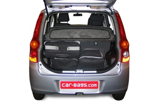 Pack de 4 sacs de voyage sur-mesure pour Daihatsu Cuore (L276) (de 2007 à 2012) - Gamme Classique