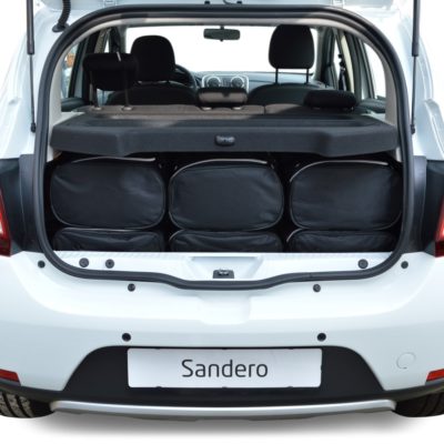 Pack de 6 sacs de voyage sur-mesure pour Dacia Sandero II (de 2012 à 2020) - Gamme Classique