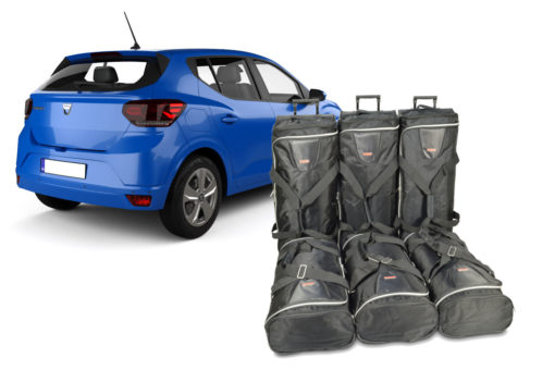 Pack de 6 sacs de voyage sur-mesure pour Dacia Sandero III (depuis 2020) - Gamme Classique