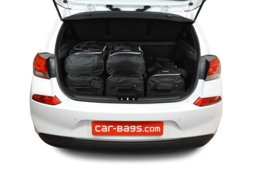 Pack de 6 sacs de voyage sur-mesure pour Hyundai i30 (PD) (depuis 2017) - Gamme Classique