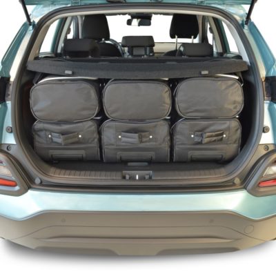 Pack de 6 sacs de voyage sur-mesure pour Hyundai Kona (OS) (de 2017 à 2022) - Gamme Classique