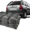 Pack de 6 sacs de voyage sur-mesure pour Kia Sportage II (JE) (de 2004 à 2010) - Gamme Classique