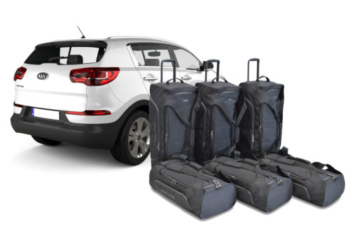 Pack de 6 sacs de voyage sur-mesure pour Kia Sportage II (JE) (de 2004 à 2010) - Gamme Pro.Line