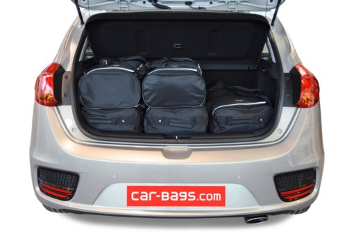 Pack de 6 sacs de voyage sur-mesure pour Kia Cee'd (JD) (de 2012 à 2018) - Gamme Classique