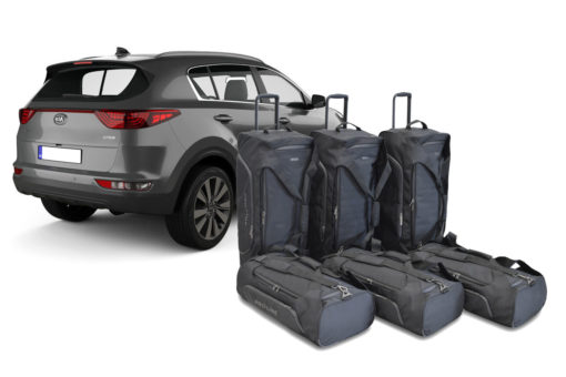 Pack de 6 sacs de voyage sur-mesure pour Kia Sportage IV (QL) (de 2015 à 2021) - Gamme Pro.Line