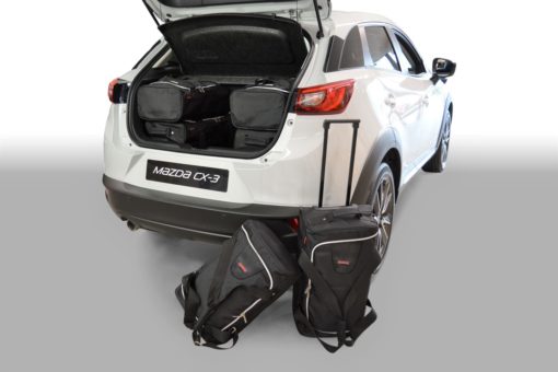 Pack de 6 sacs de voyage sur-mesure pour Mazda CX-3 (de 2015 à 2022) - Gamme Classique