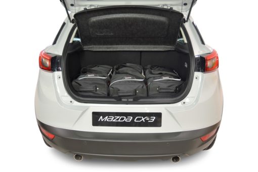 Pack de 6 sacs de voyage sur-mesure pour Mazda CX-3 (de 2015 à 2022) - Gamme Classique