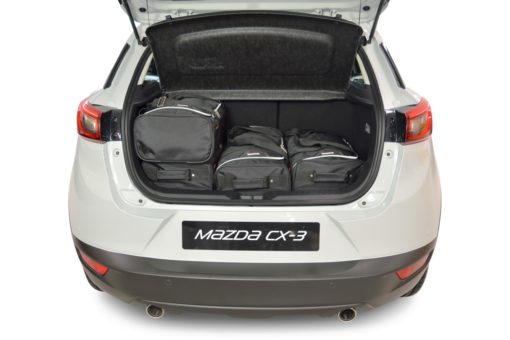 Pack de 6 sacs de voyage sur-mesure pour Mazda CX-3 (de 2015 à 2022) - Gamme Classique