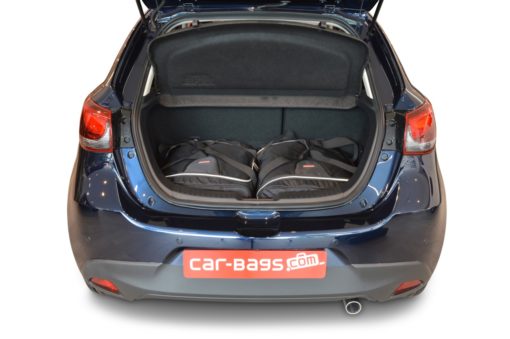 Pack de 5 sacs de voyage sur-mesure pour Mazda Mazda 2 (DJ) (depuis 2015) - Gamme Classique