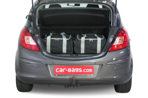 Pack de 4 sacs de voyage sur-mesure pour Opel Corsa D (de 2006 à 2014) - Gamme Classique