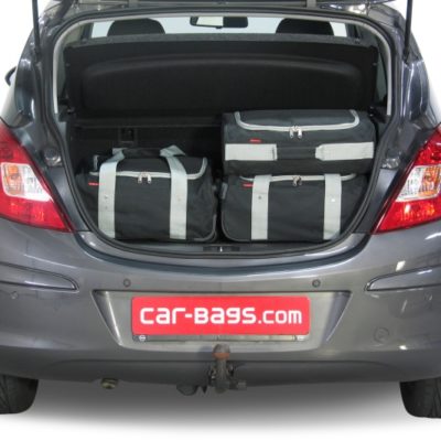 Pack de 4 sacs de voyage sur-mesure pour Opel Corsa D (de 2006 à 2014) - Gamme Classique