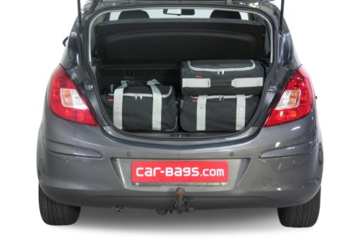 Pack de 4 sacs de voyage sur-mesure pour Opel Corsa D (de 2006 à 2014) - Gamme Classique