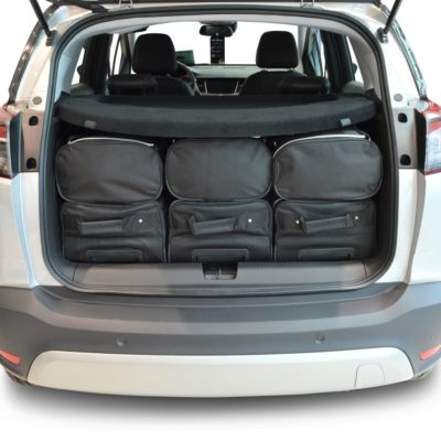 Pack de 6 sacs de voyage sur-mesure pour Opel Crossland X (depuis 2017) - Gamme Classique