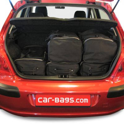 Pack de 6 sacs de voyage sur-mesure pour Peugeot 307 (de 2001 à 2008) - Gamme Classique