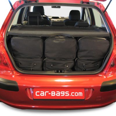 Pack de 6 sacs de voyage sur-mesure pour Peugeot 307 (de 2001 à 2008) - Gamme Classique