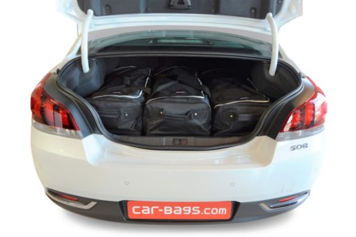 Pack de 6 sacs de voyage sur-mesure pour Peugeot 508 I (de 2010 à 2018) - Gamme Classique