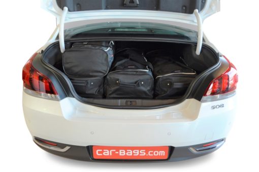 Pack de 6 sacs de voyage sur-mesure pour Peugeot 508 I (de 2010 à 2018) - Gamme Classique