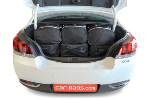 Pack de 6 sacs de voyage sur-mesure pour Peugeot 508 I (de 2010 à 2018) - Gamme Classique