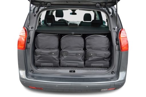 Pack de 6 sacs de voyage sur-mesure pour Peugeot 5008 I (de 2009 à 2017) - Gamme Classique