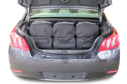 Pack de 6 sacs de voyage sur-mesure pour Peugeot 508 I (de 2012 à 2018) - Gamme Classique