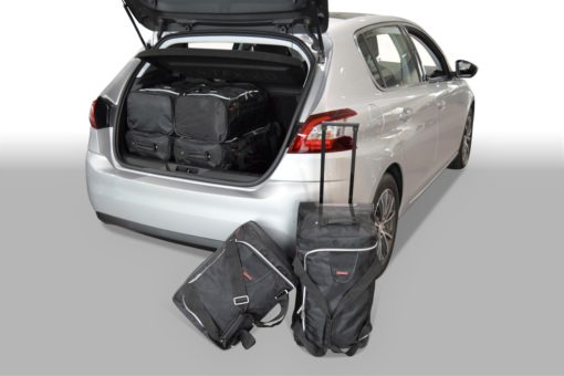 Pack de 6 sacs de voyage sur-mesure pour Peugeot 308 II (de 2013 à 2021) - Gamme Classique