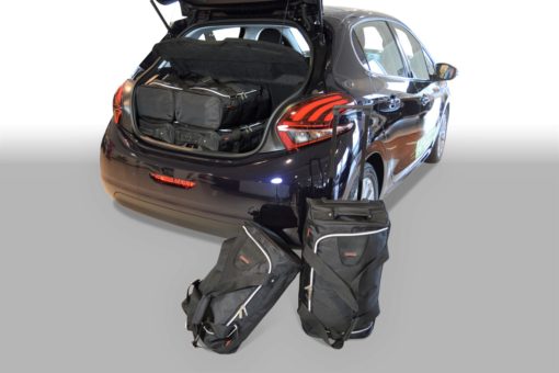 Pack de 6 sacs de voyage sur-mesure pour Peugeot 208 I (de 2012 à 2019) - Gamme Classique