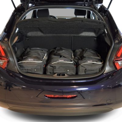 Pack de 6 sacs de voyage sur-mesure pour Peugeot 208 I (de 2012 à 2019) - Gamme Classique