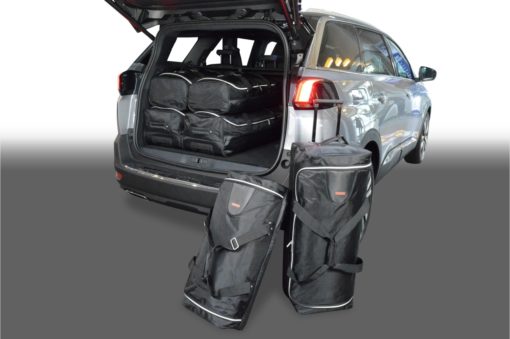 Pack de 6 sacs de voyage sur-mesure pour Peugeot 5008 II (depuis 2017) - Gamme Classique