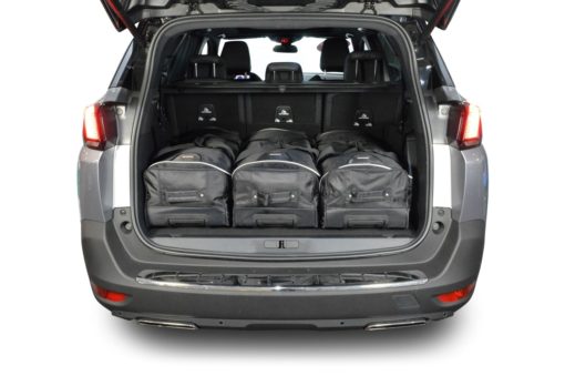 Pack de 6 sacs de voyage sur-mesure pour Peugeot 5008 II (depuis 2017) - Gamme Classique