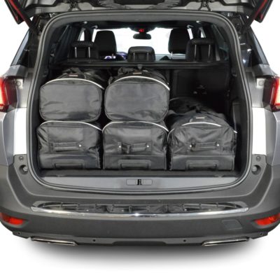 Pack de 6 sacs de voyage sur-mesure pour Peugeot 5008 II (depuis 2017) - Gamme Classique