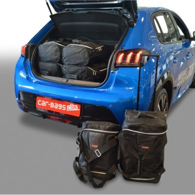 Pack de 6 sacs de voyage sur-mesure pour Peugeot 208 II (depuis 2019) - Gamme Classique