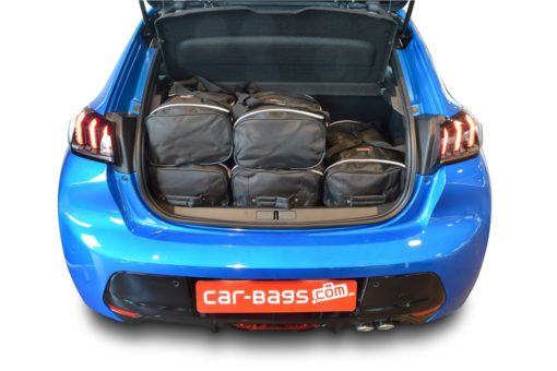 Pack de 6 sacs de voyage sur-mesure pour Peugeot 208 II (depuis 2019) - Gamme Classique