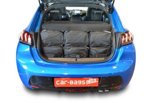 Pack de 6 sacs de voyage sur-mesure pour Peugeot 208 II (depuis 2019) - Gamme Classique