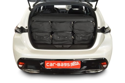 Pack de 6 sacs de voyage sur-mesure pour Peugeot 308 III (depuis 2021) - Gamme Classique