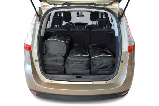 Pack de 6 sacs de voyage sur-mesure pour Renault Grand Scénic III (de 2009 à 2016) - Gamme Classique