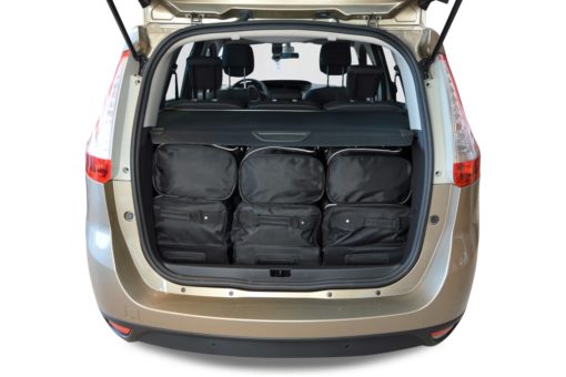 Pack de 6 sacs de voyage sur-mesure pour Renault Grand Scénic III (de 2009 à 2016) - Gamme Classique