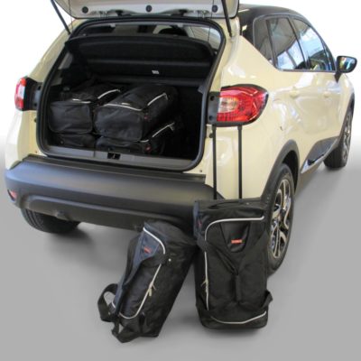 Pack de 6 sacs de voyage sur-mesure pour Renault Captur I (de 2013 à 2019) - Gamme Classique