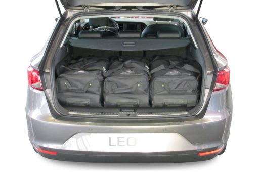 Pack de 6 sacs de voyage sur-mesure pour Seat Leon ST (5F) (de 2014 à 2020) - Gamme Classique