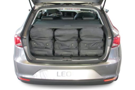 Pack de 6 sacs de voyage sur-mesure pour Seat Leon ST (5F) (de 2014 à 2020) - Gamme Classique