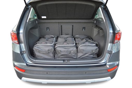 Pack de 6 sacs de voyage sur-mesure pour Seat Ateca (depuis 2016) - Gamme Classique