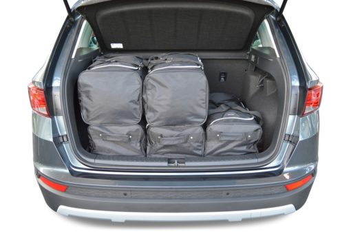 Pack de 6 sacs de voyage sur-mesure pour Seat Ateca (depuis 2016) - Gamme Classique