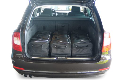 Pack de 6 sacs de voyage sur-mesure pour Skoda Superb II Combi (3T) (de 2009 à 2015) - Gamme Classique