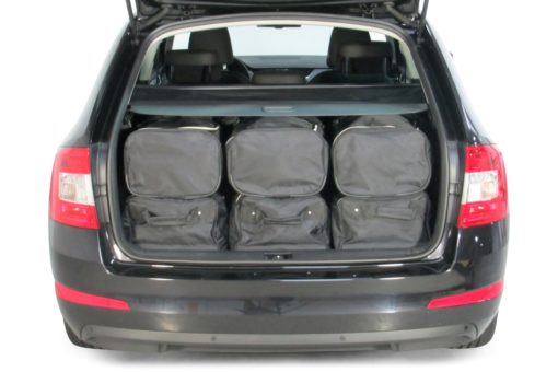 Pack de 6 sacs de voyage sur-mesure pour Skoda Octavia III Combi (5E) (de 2013 à 2020) - Gamme Classique