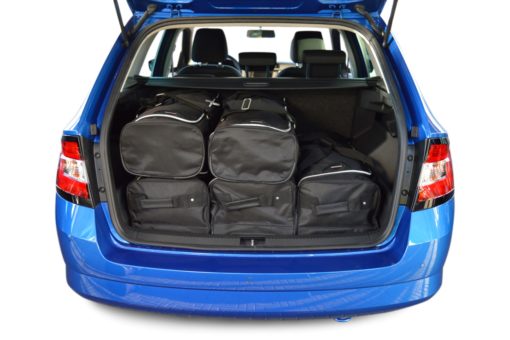 Pack de 6 sacs de voyage sur-mesure pour Skoda Fabia III Combi (NJ) (depuis 2014) - Gamme Classique